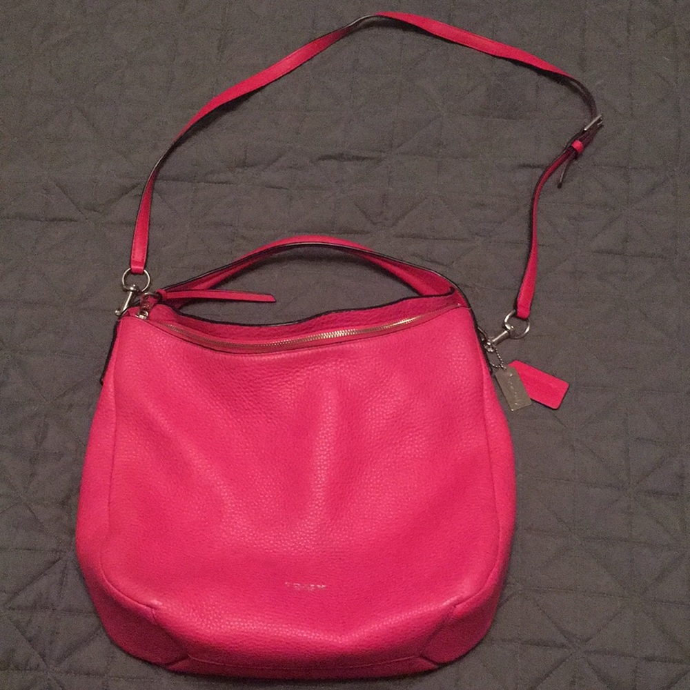 Hot pink 100% authentic coach bag